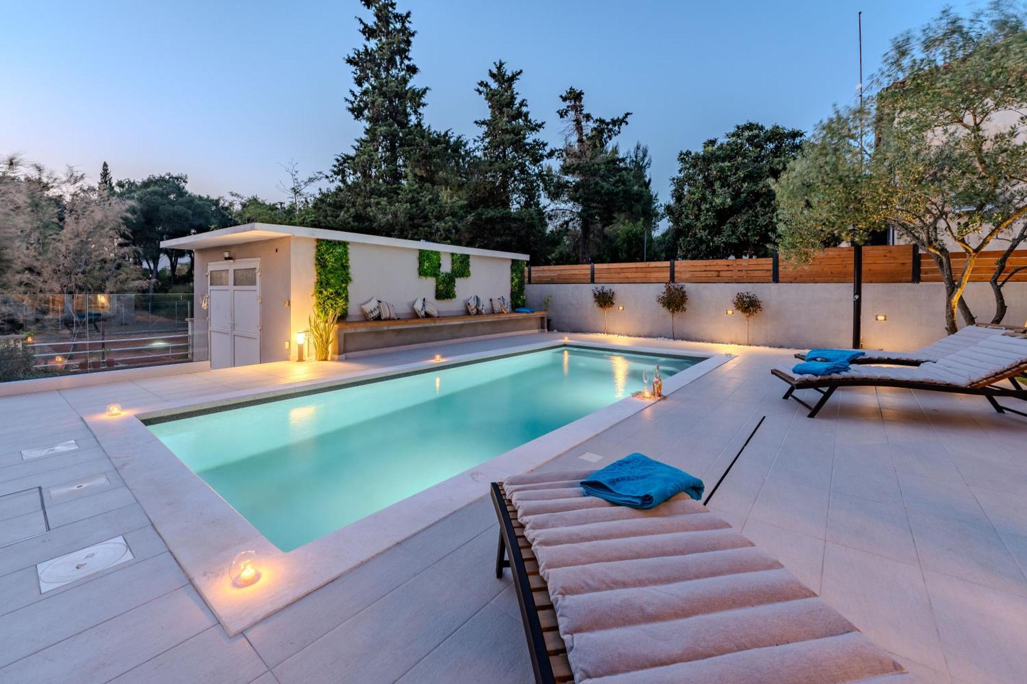 Villa B&D Zadar For The Complete Pleasure Of Vacation !Heated! Private Pool! Green Oasis In The Center Of Zadar, 100M From The Sea Экстерьер фото