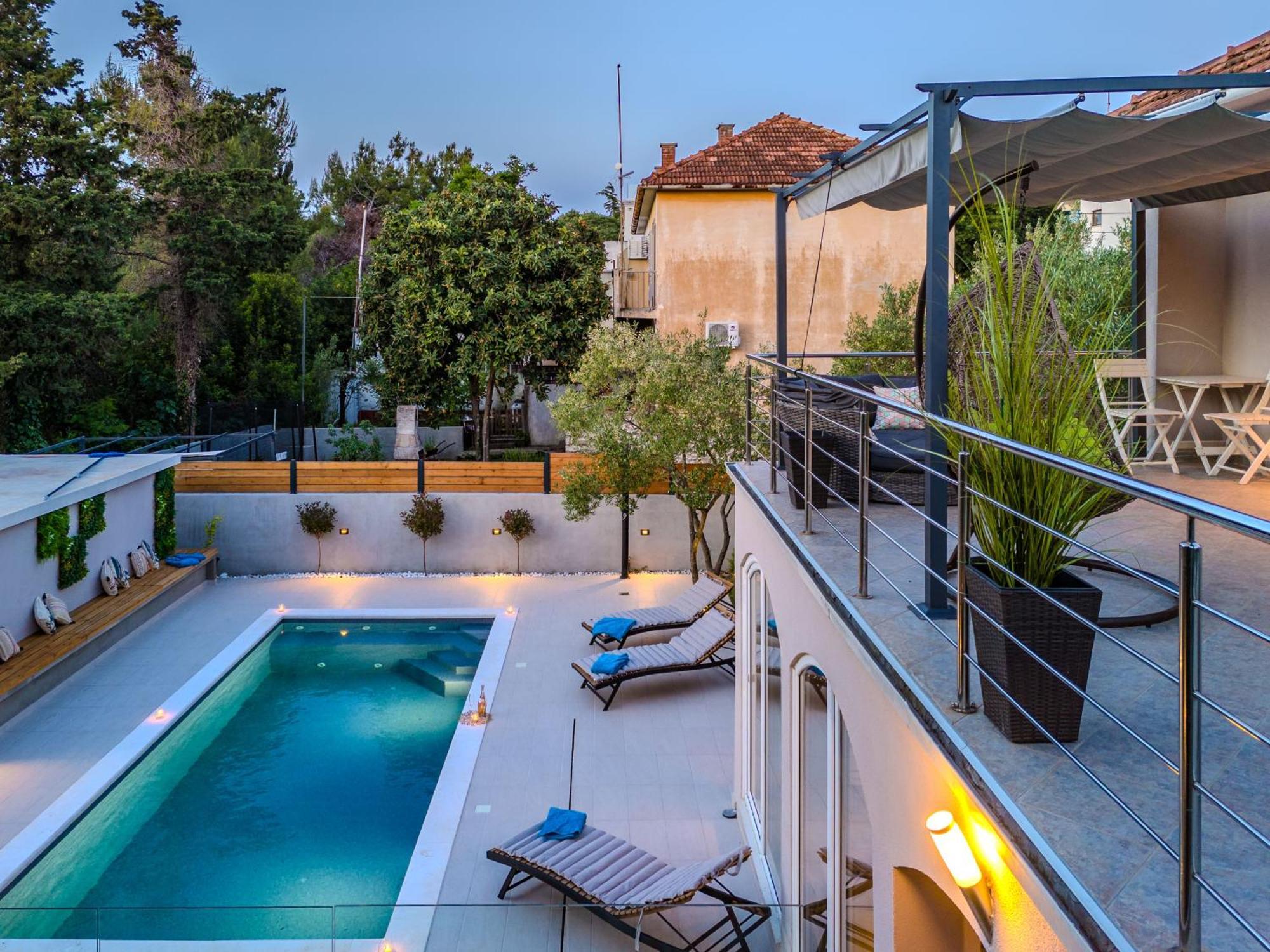 Villa B&D Zadar For The Complete Pleasure Of Vacation !Heated! Private Pool! Green Oasis In The Center Of Zadar, 100M From The Sea Экстерьер фото
