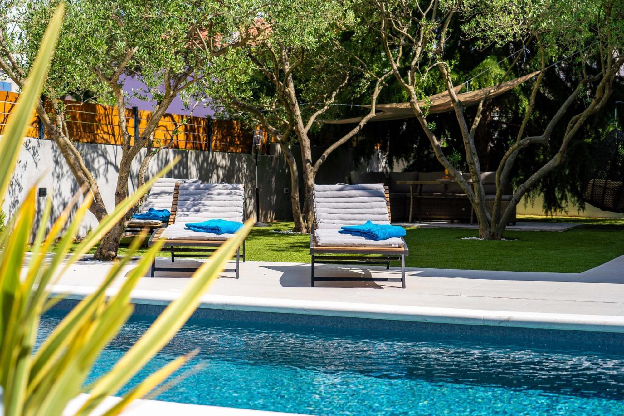Villa B&D Zadar For The Complete Pleasure Of Vacation !Heated! Private Pool! Green Oasis In The Center Of Zadar, 100M From The Sea Экстерьер фото